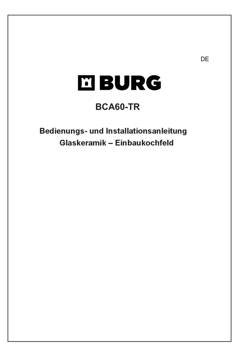 Burg BCA60-TR Operating and installation instructions