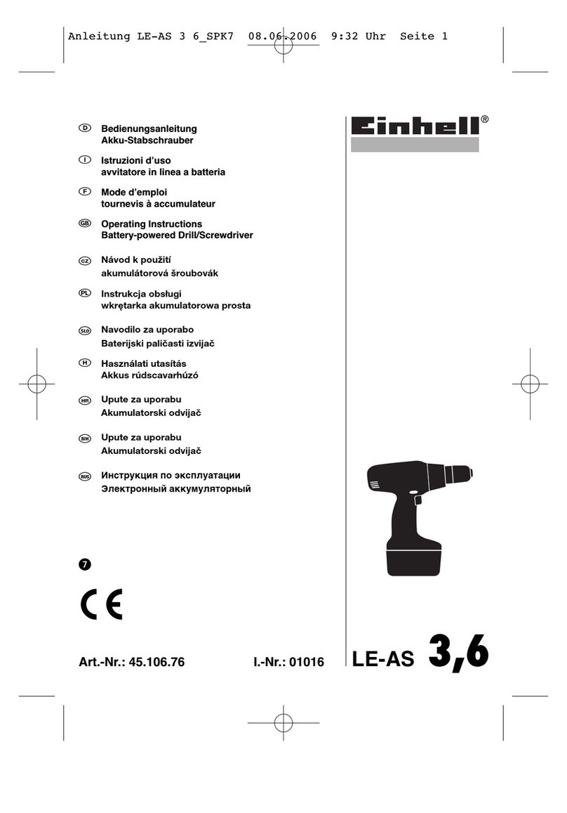 EINHELL LE-AS 3,6 User manual