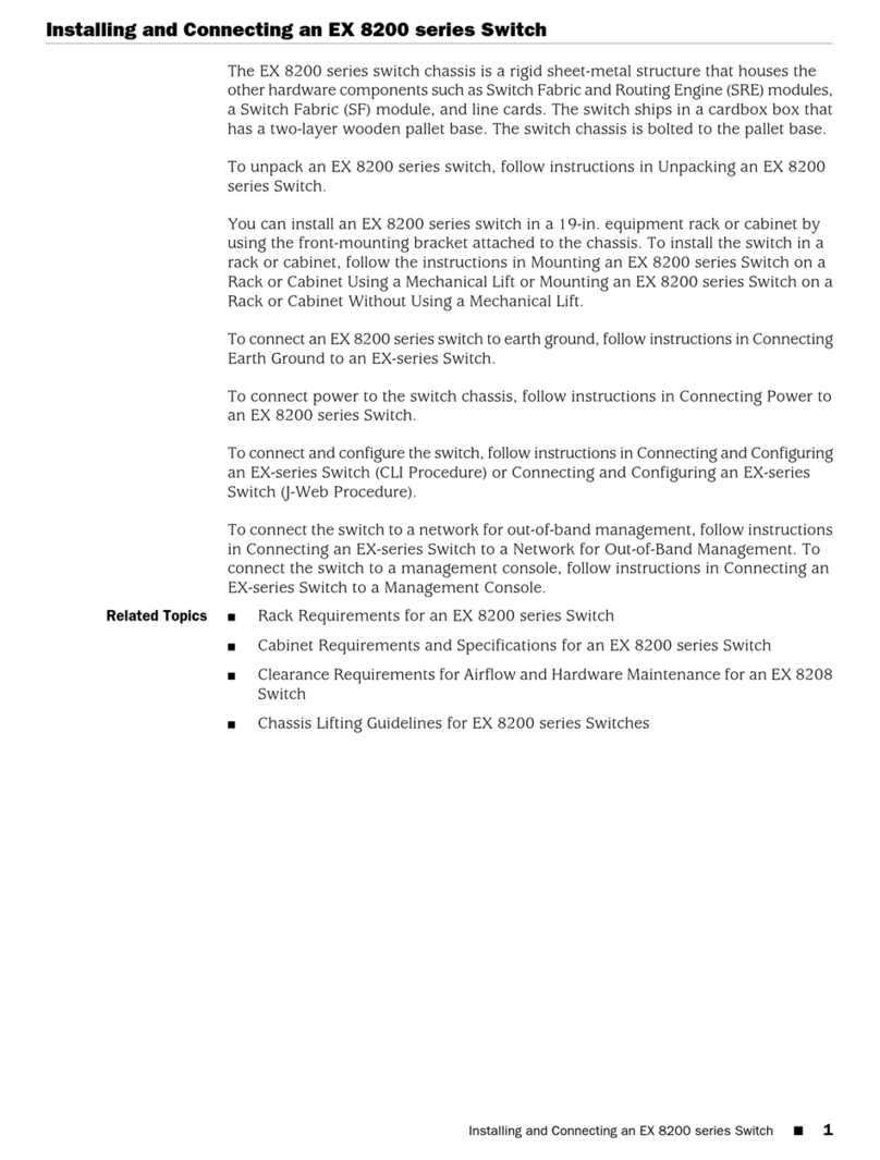 Juniper EX8200 Series Quick start guide
