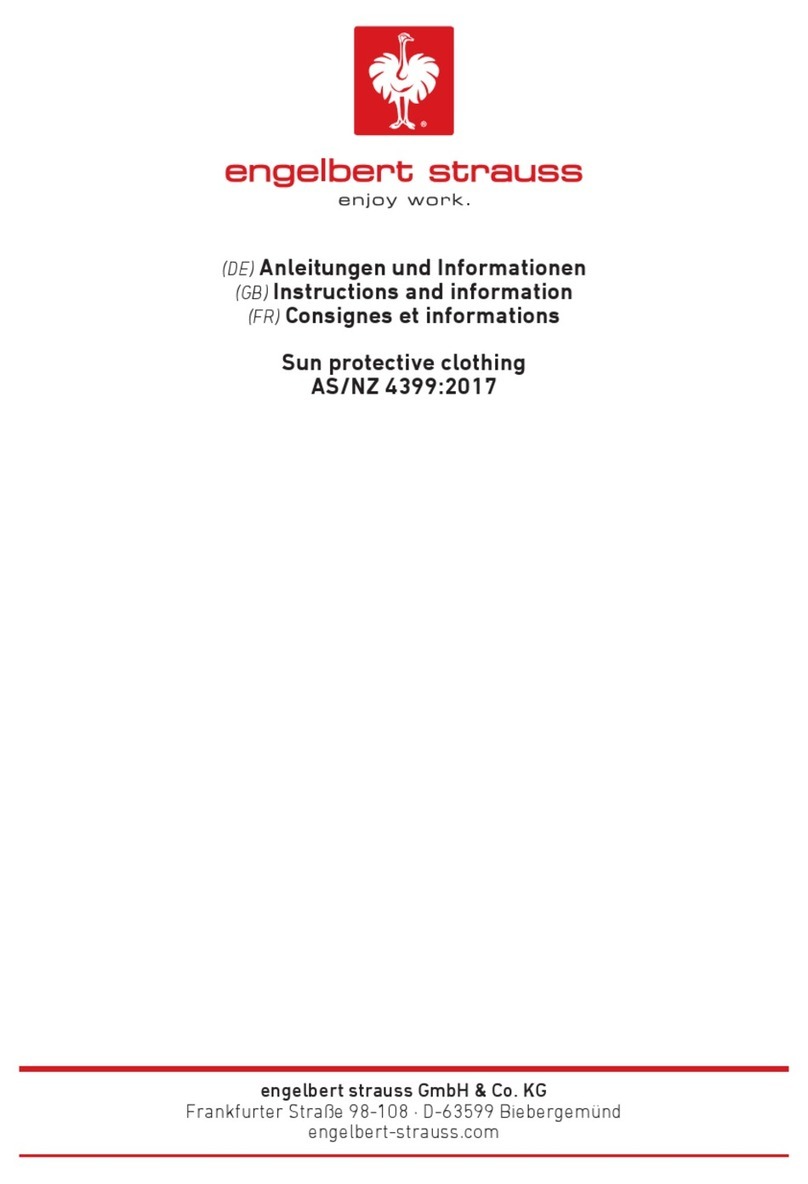 Engelbert Strauss e.s. Functional ZIP-t-shirt UV Instructions and information