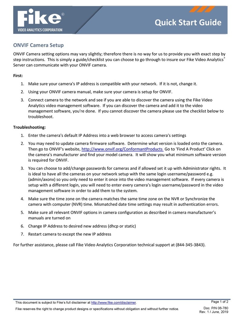 Fike ONVIF quick start guide