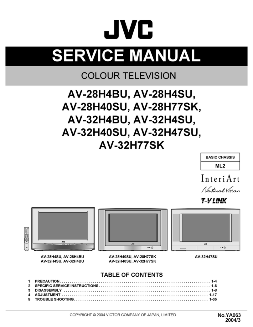 JVC InteriArt T-V LINK AV-28H4BU User manual
