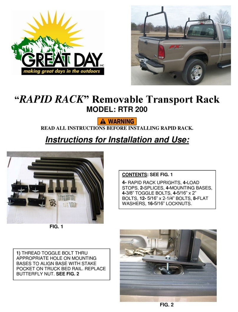 Great day RAPID RACK RTR 200 User manual