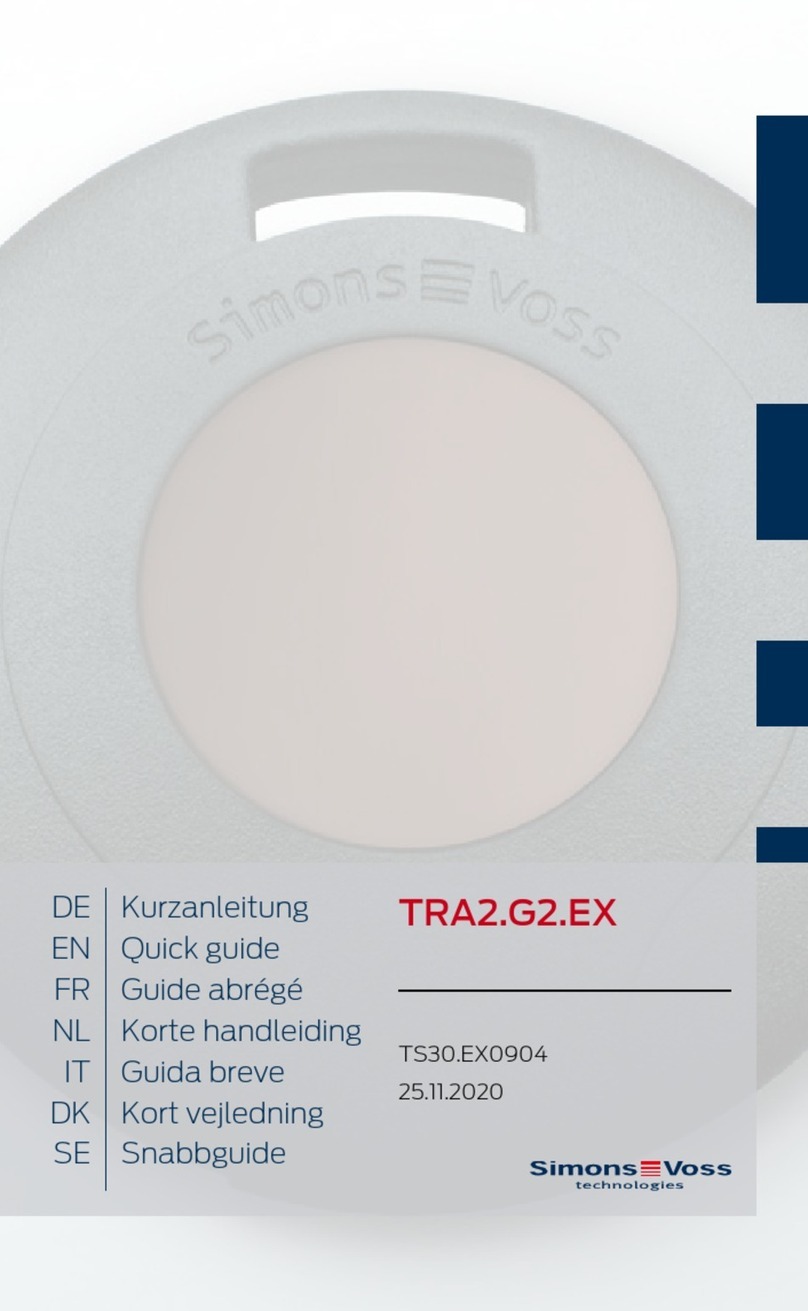 Allegion Simons Voss Technologies TRA2.G2.EX User manual