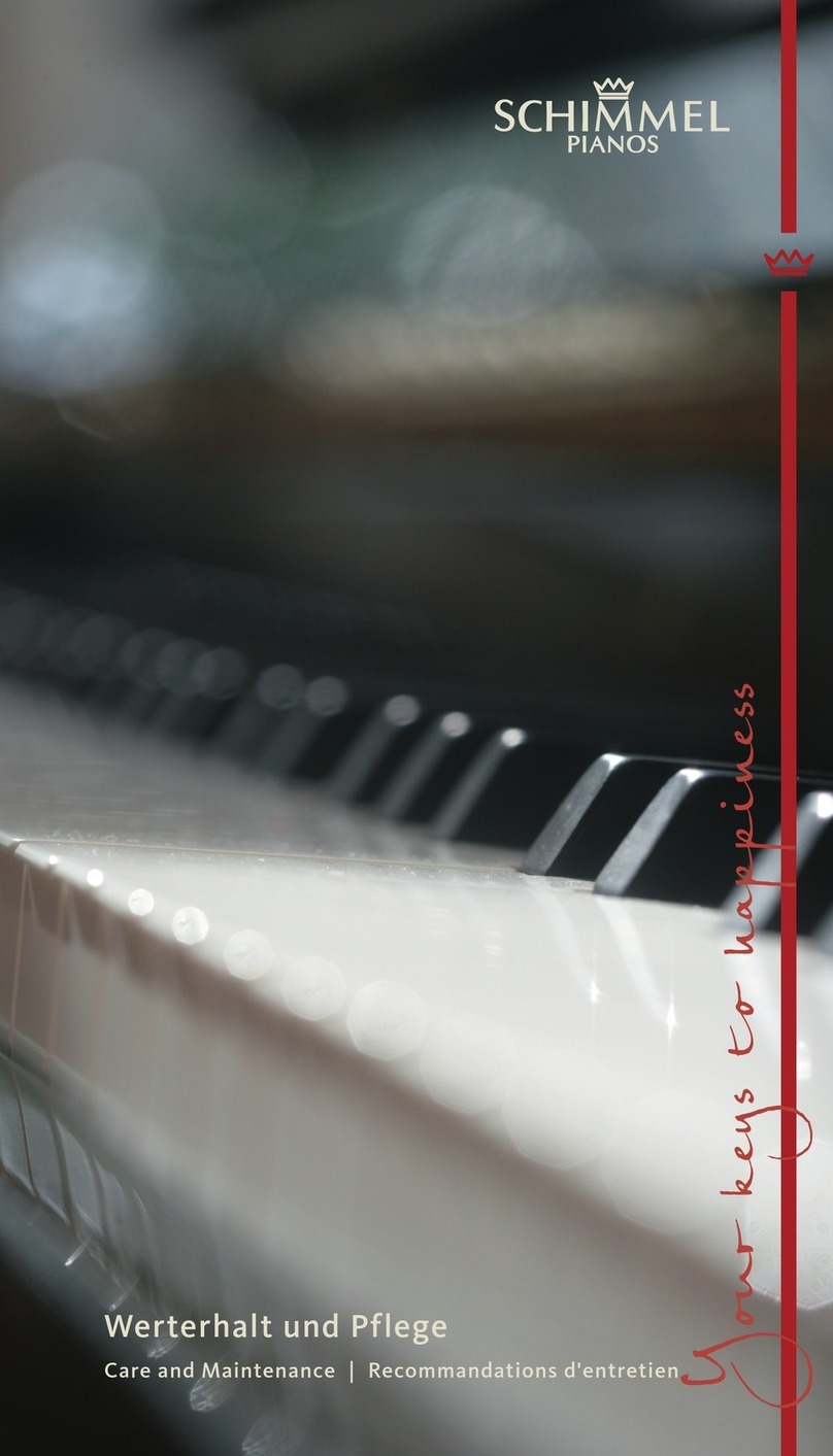 Schimmel TwinTone Maintenance manual