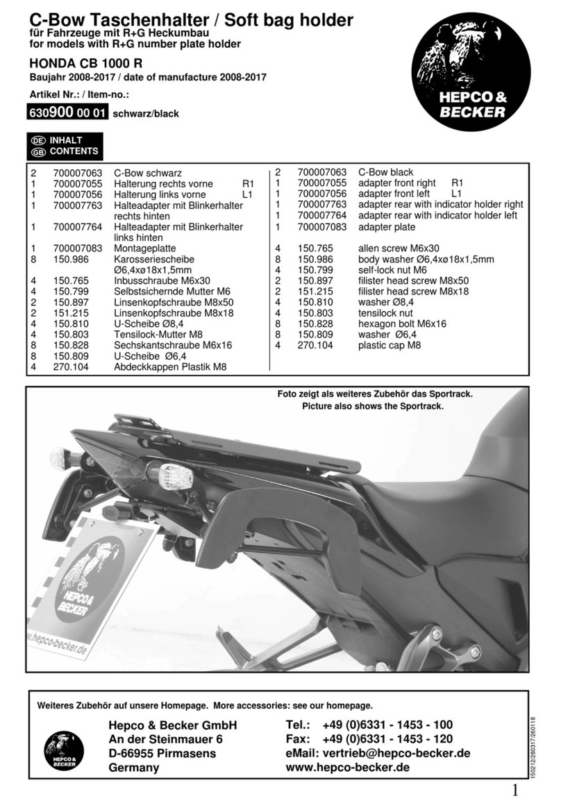 hepco & becker 630900 00 01 User manual hepco & becker 630900 00 01 User manual