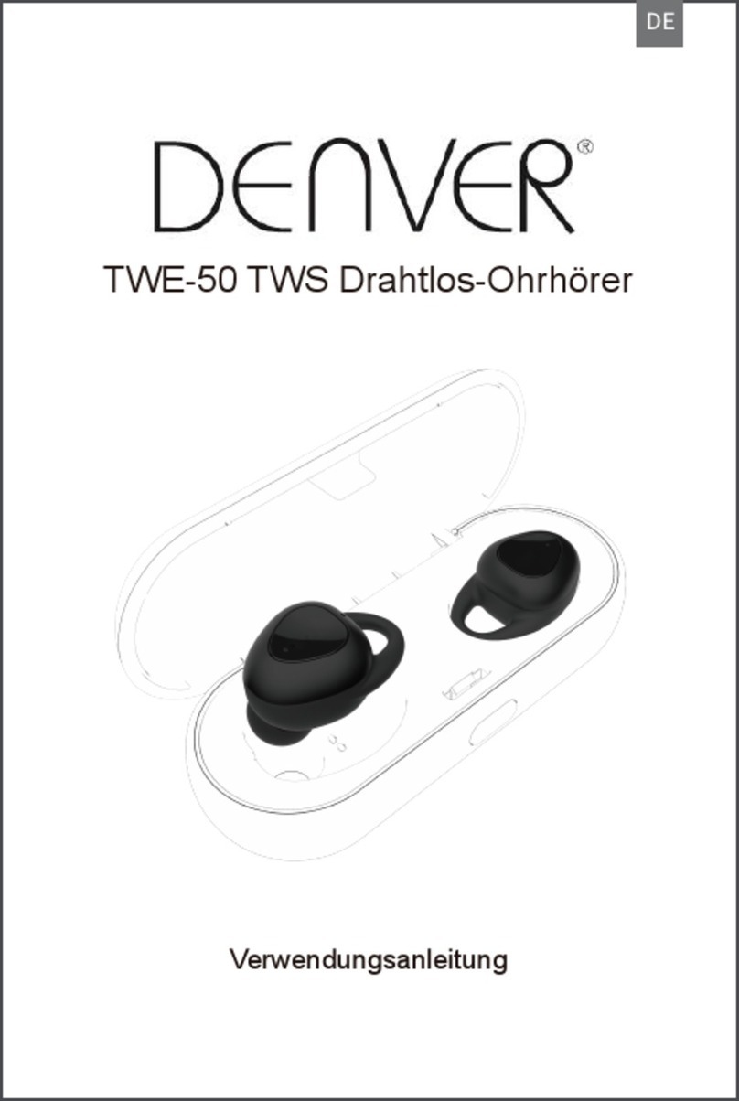 Denver Electronics TWE-50 TWS user manual