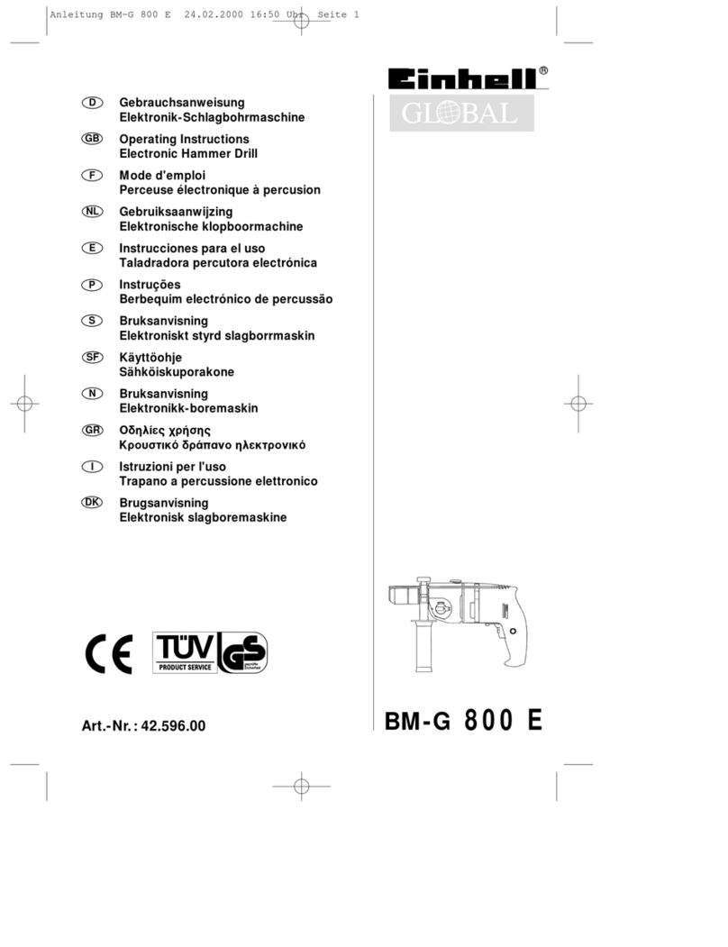 Einhell Global BM-G 800 E operating instructions