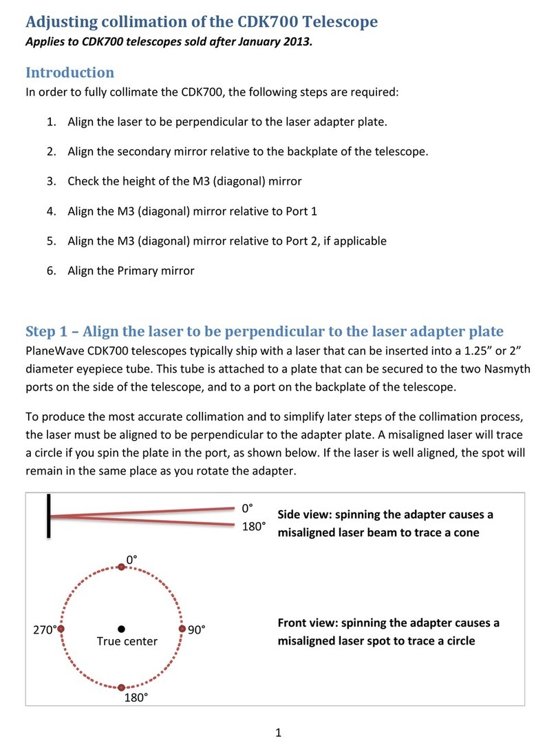 PlaneWave Instruments CDK700 User manual