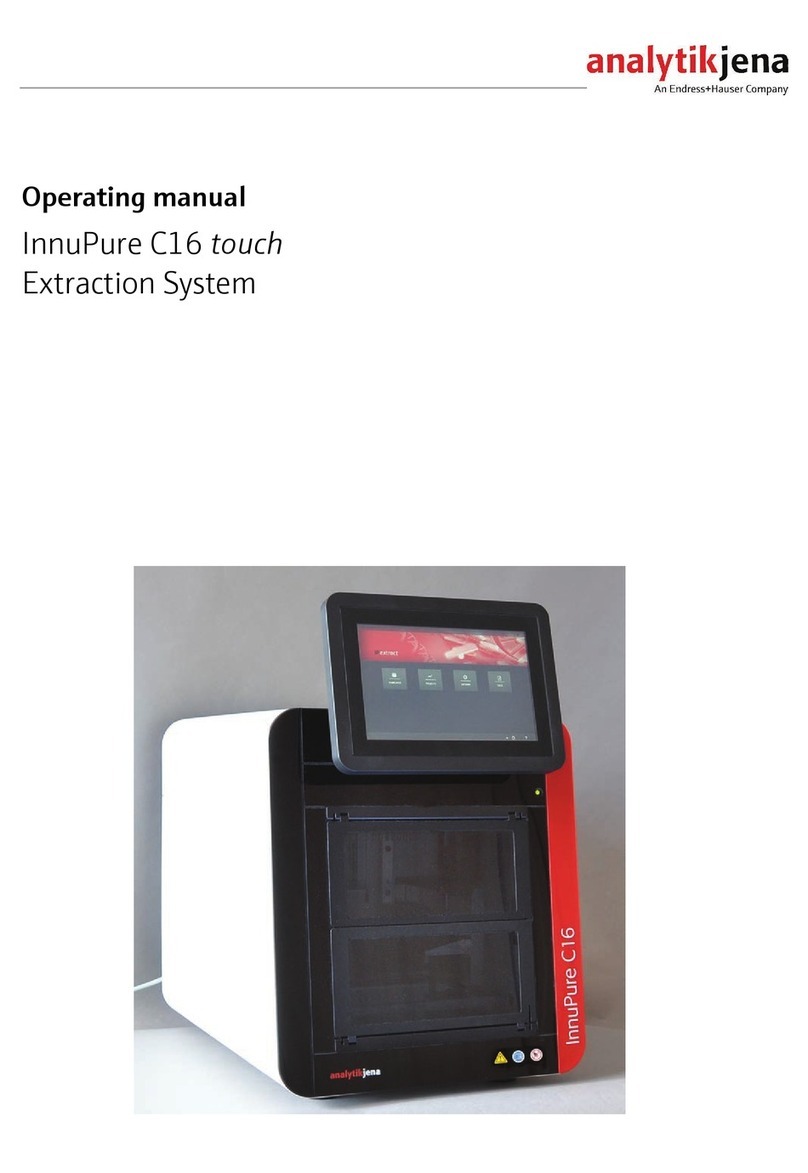 Endress+Hauser Analytik Jena InnuPure C16 touch operating manual