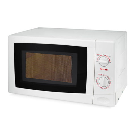 Rotel MICROWAVEOVEN1501CH User manual Rotel MICROWAVEOVEN1501CH User manual