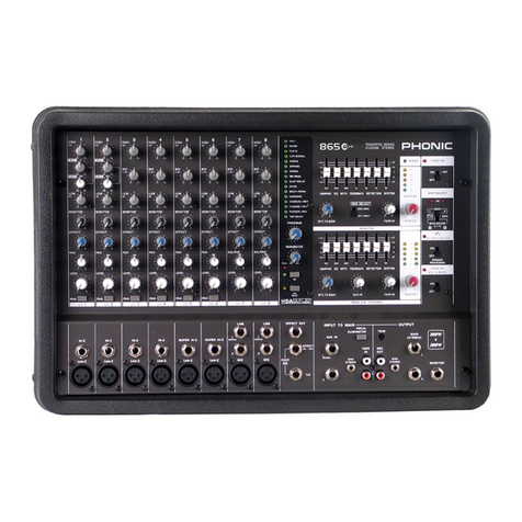 Phonic Powerpod 865 Plus User manual