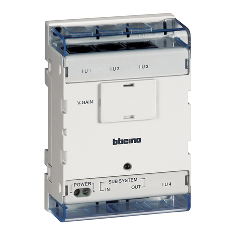 Bticino 323002 quick start guide