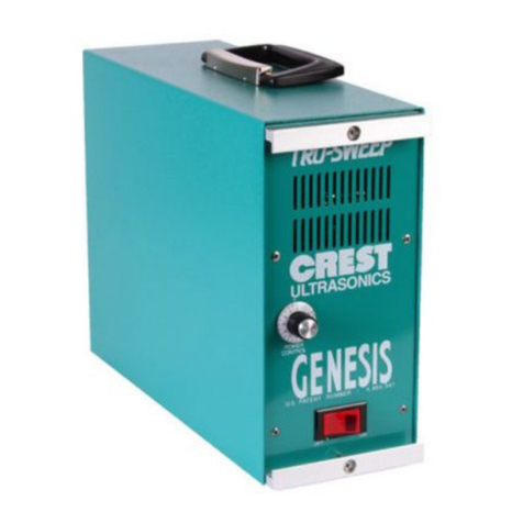 Crest Audio Crest Ultrasonics Genesis instruction manual