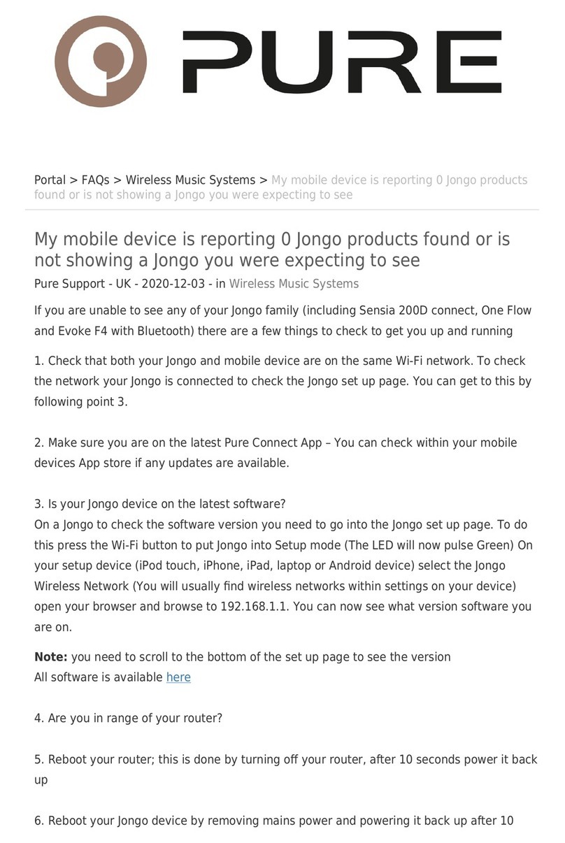 PURE Jongo User manual