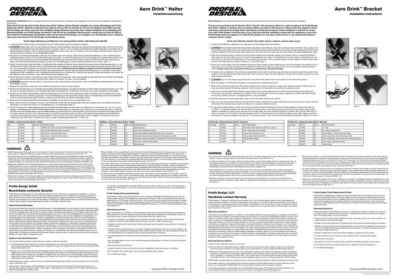 Profile Design Aero Drink installation instructions