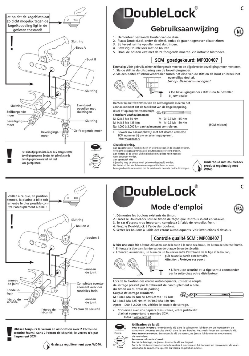 DoubleLock EM350 User manual