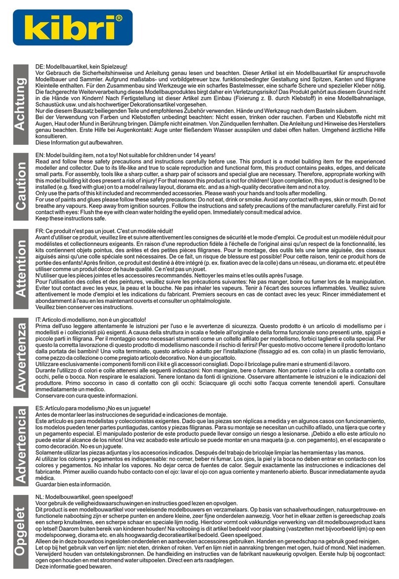 Kibri HOCHTIEF Mounting instruction