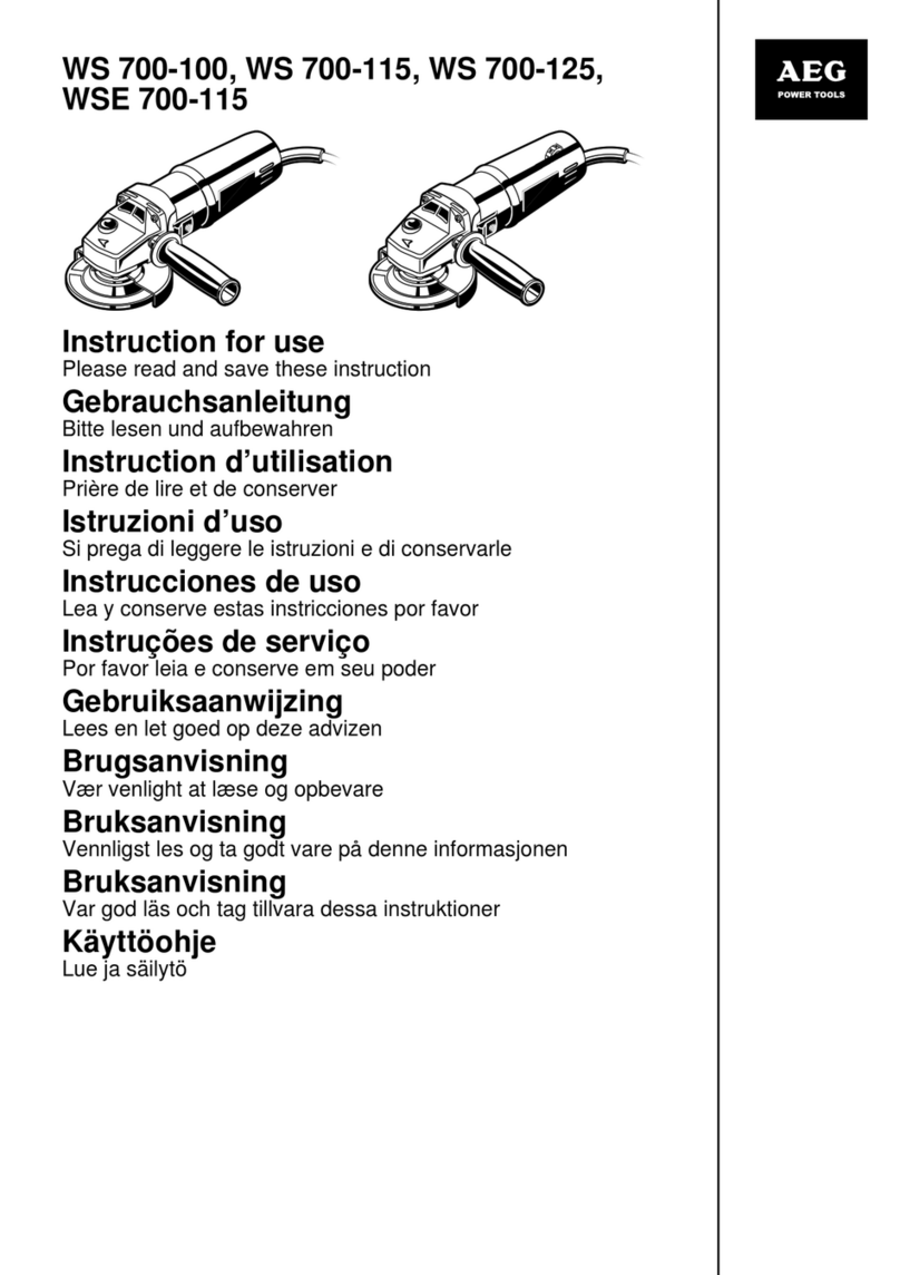 AEG WS 700-100 User manual