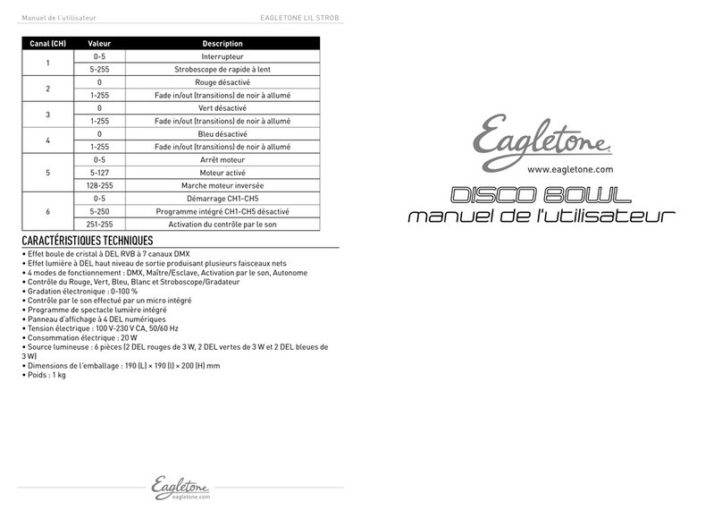 Eagletone DISCO BOWL user manual