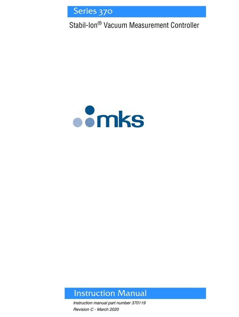 MKS Stabil-Ion 370 Series User manual