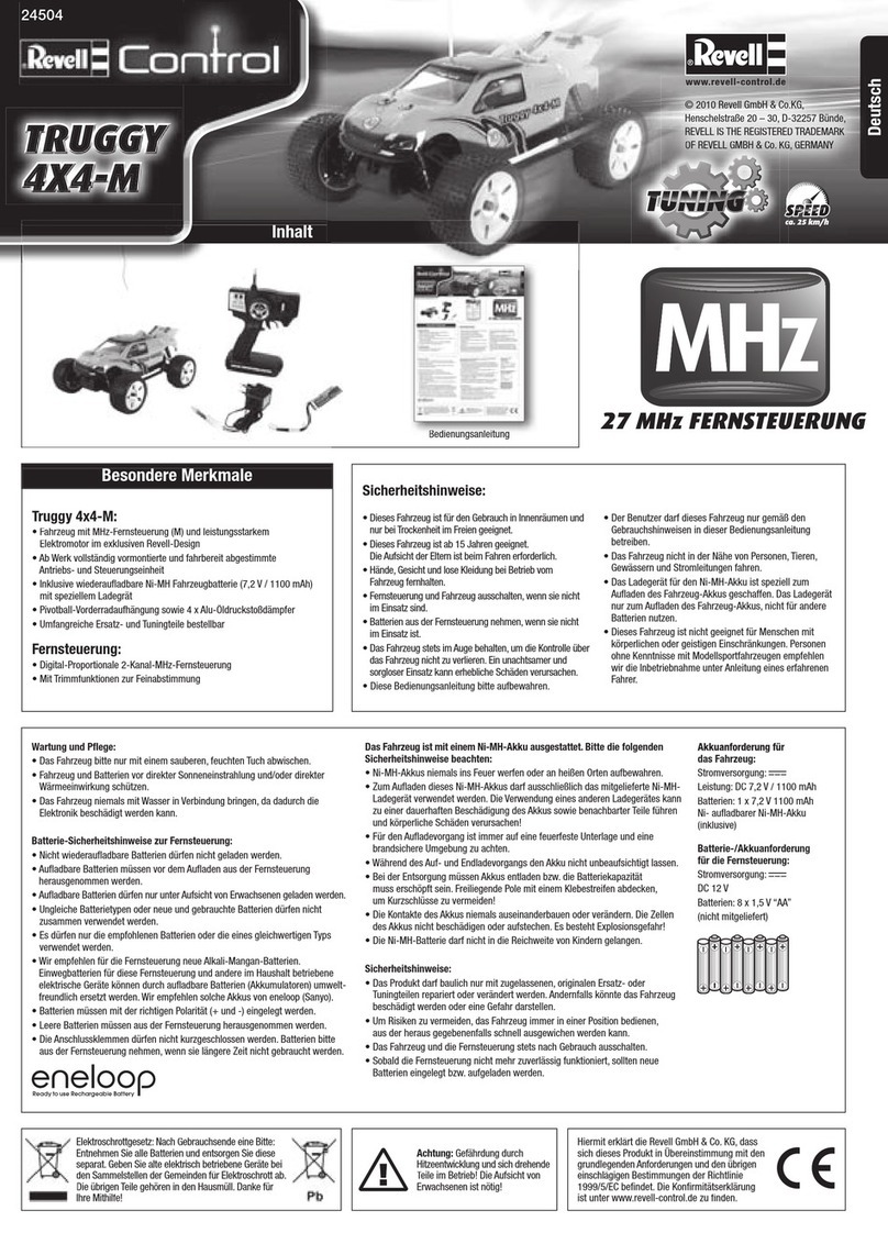 REVELL Control TRUGGY 4X4-M manual