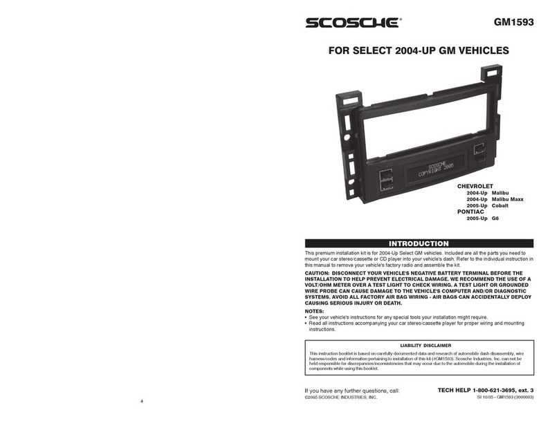 Scosche GM1593 User manual