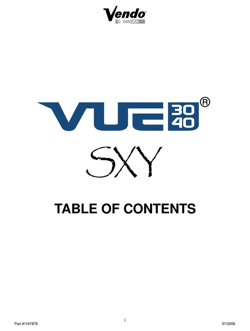 Sanden Vendo Vue SXY 30 manual
