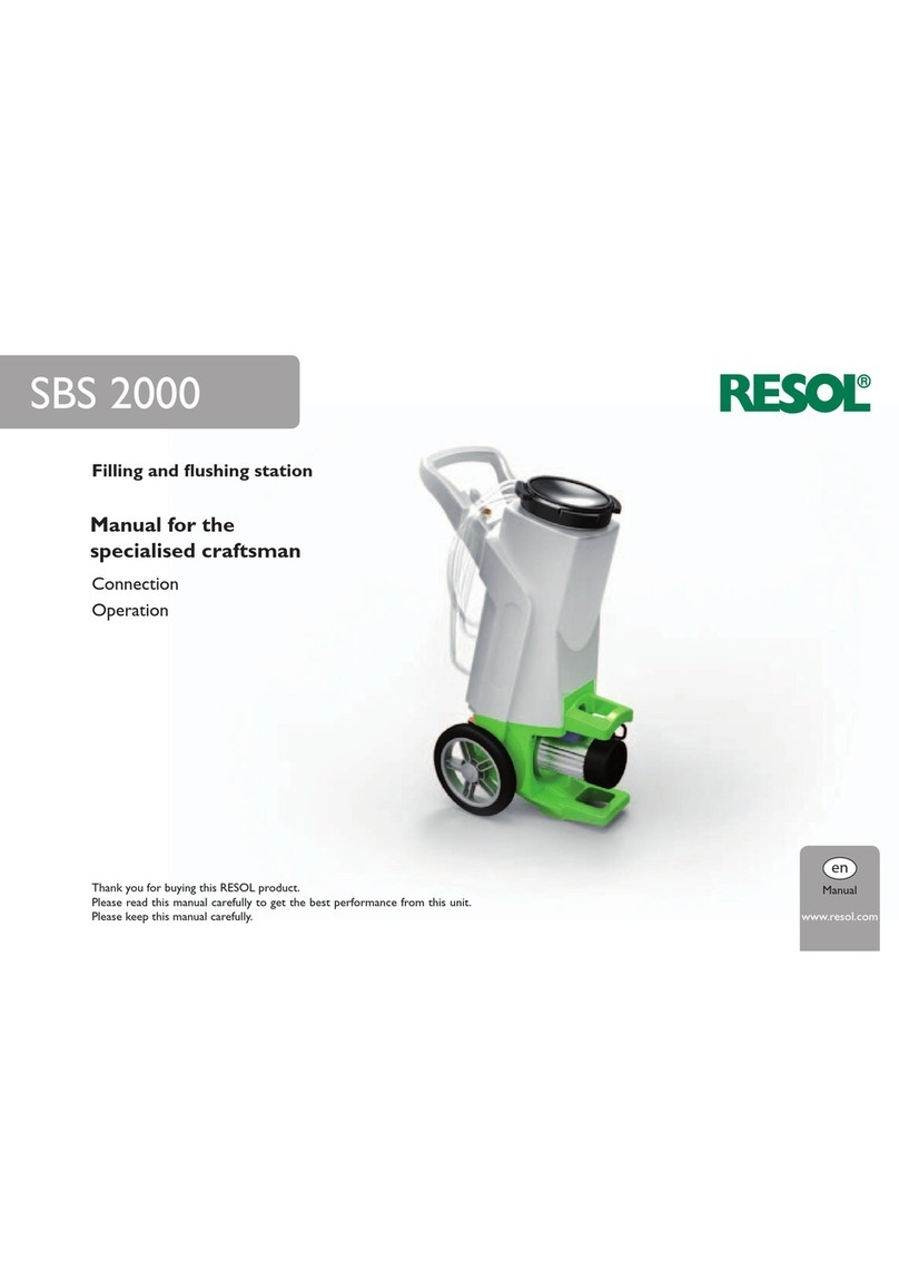 Resol SBS 2000 User manual