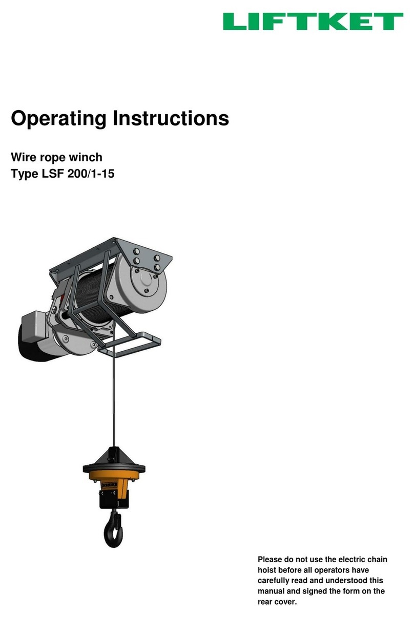 Liftket LSF 200/1-15 User manual