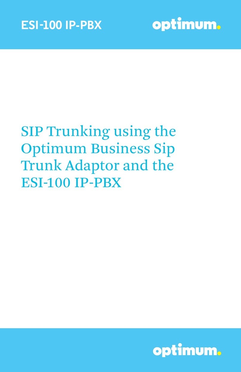 Optimum ESI-100 IP-PBX manual