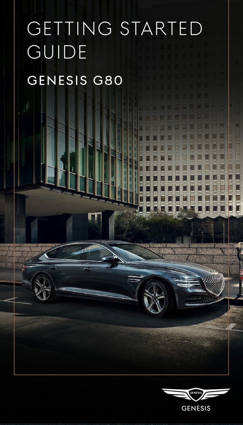 Genesis G80 Getting started guide