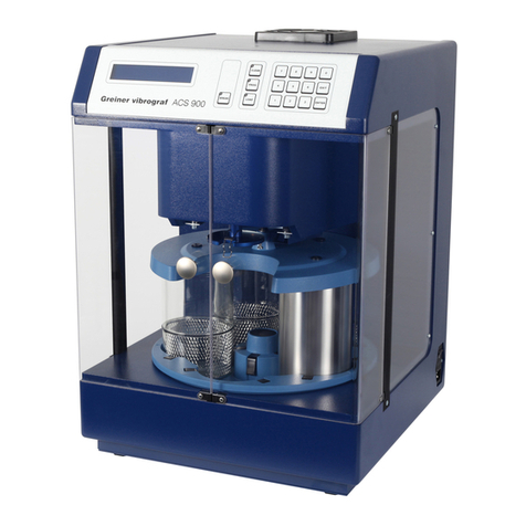 Greiner Vibrograf ACS 900 Manual and instruction