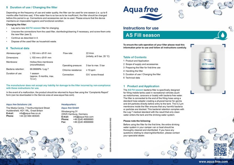 Aqua Free AS Fill season Instructions for use