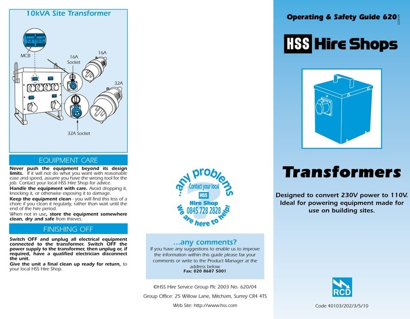RCD 40103/202/3/5/10 Operating & safety guide