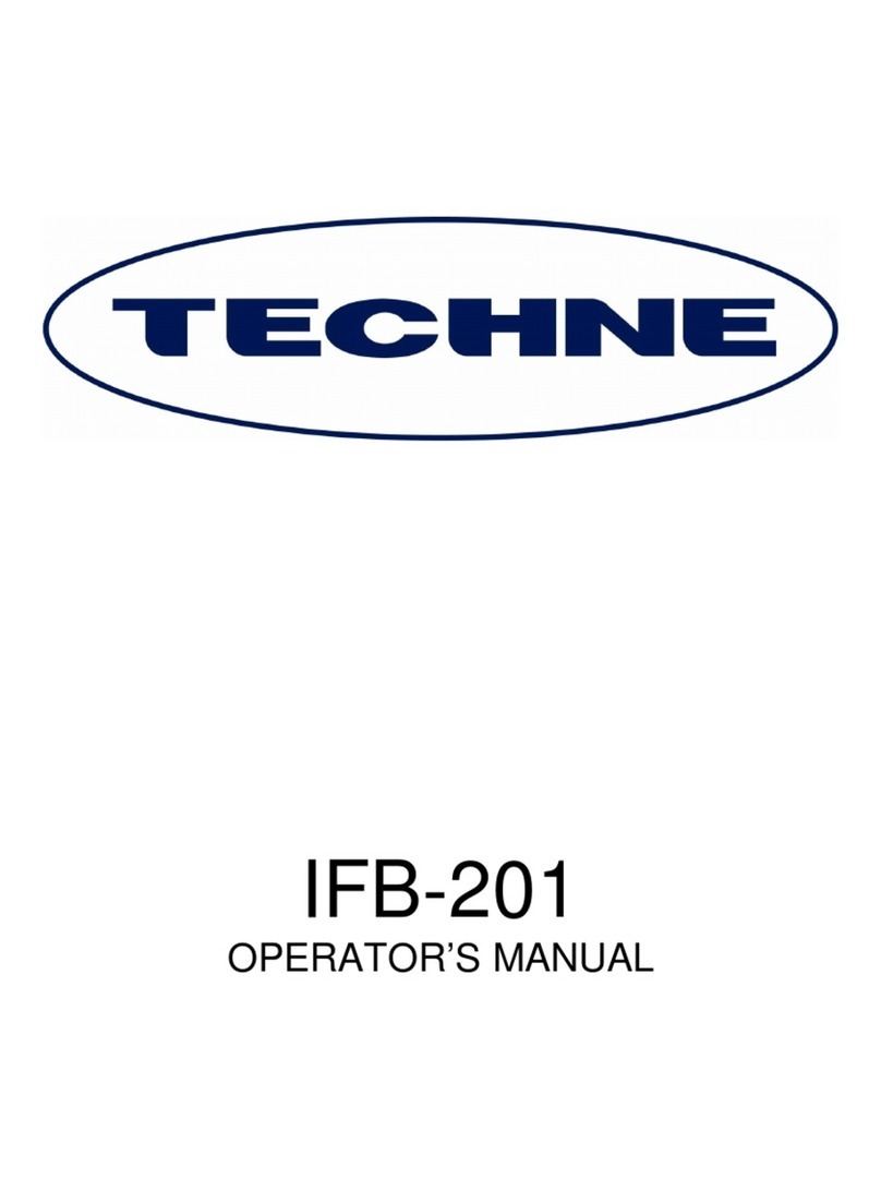 Techne IFB-201 Operator's manual