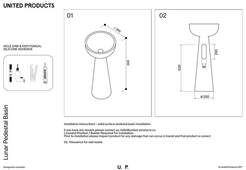 United Products Lunar 1 005 001 installation instructions United Products Lunar 1 005 001 installation instructions