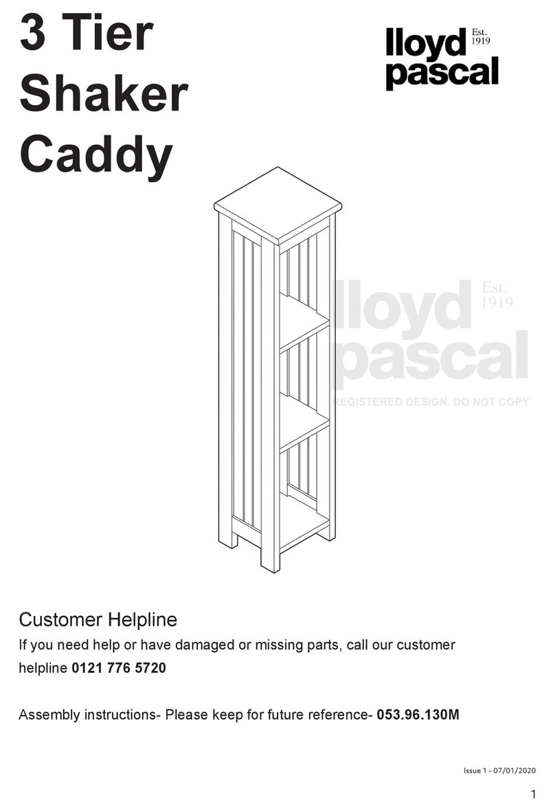 Lloyd Pascal 3 Tier Shaker Caddy manual