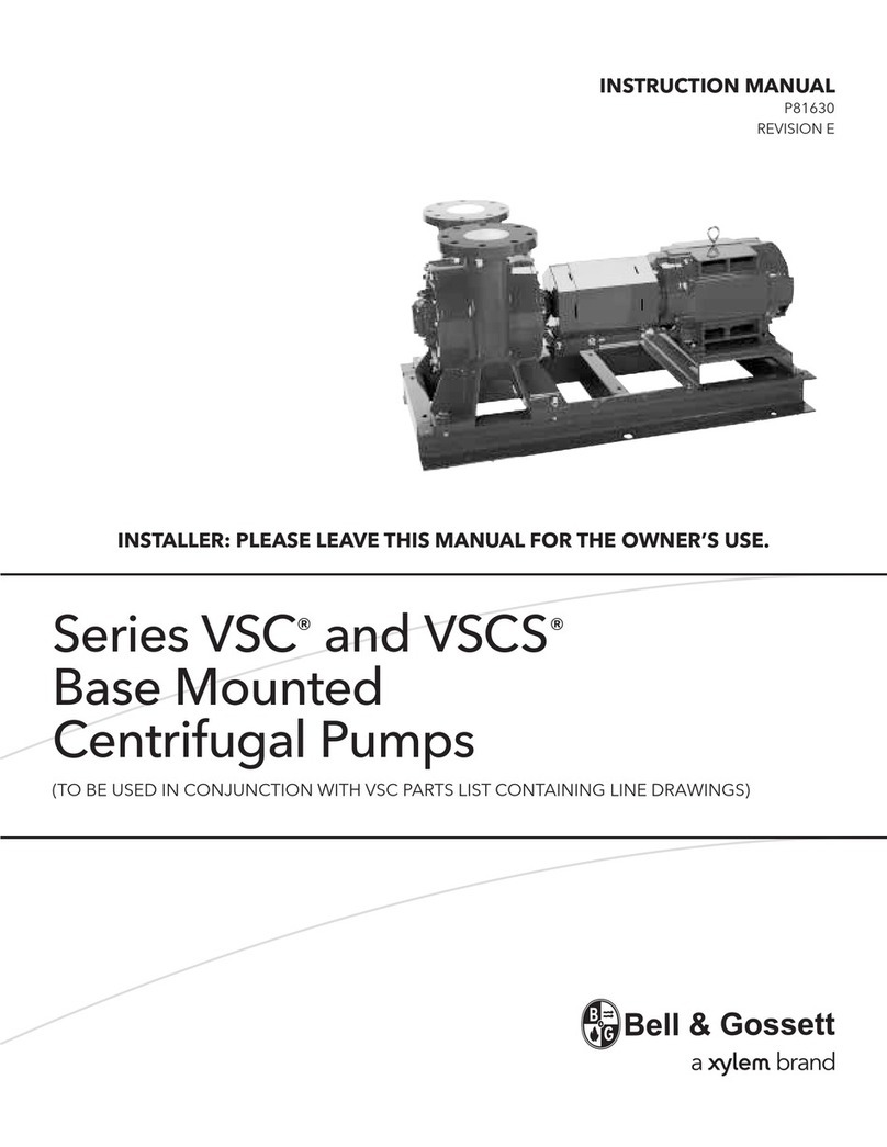 Xylem Bell & Gossett VSC Series instruction manual Xylem Bell & Gossett VSC Series instruction manual