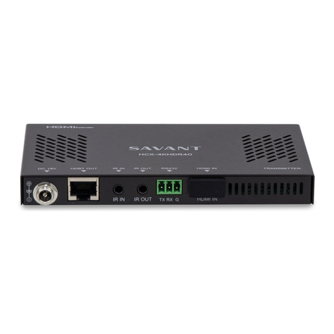 Savant HCX-4KHDR40 User manual