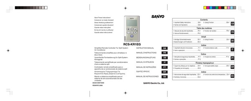 Sanyo RCS-KR1EG User manual
