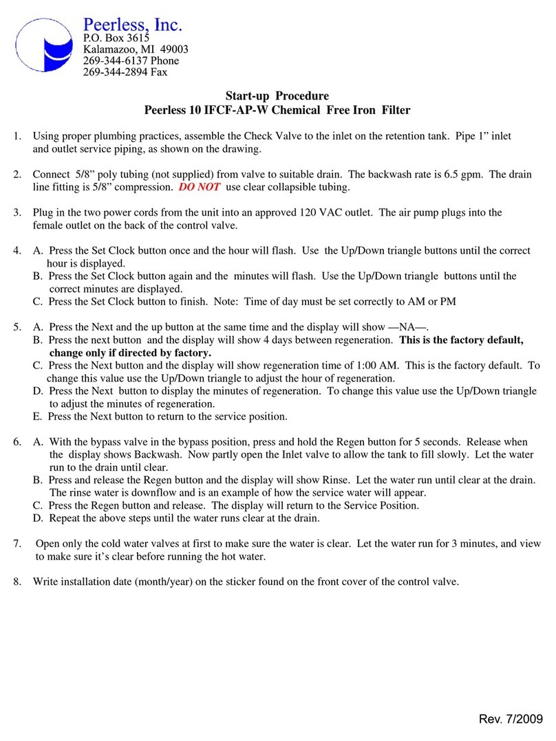 PEERLESS 10 IFCF-AP-W Start-Up Procedures