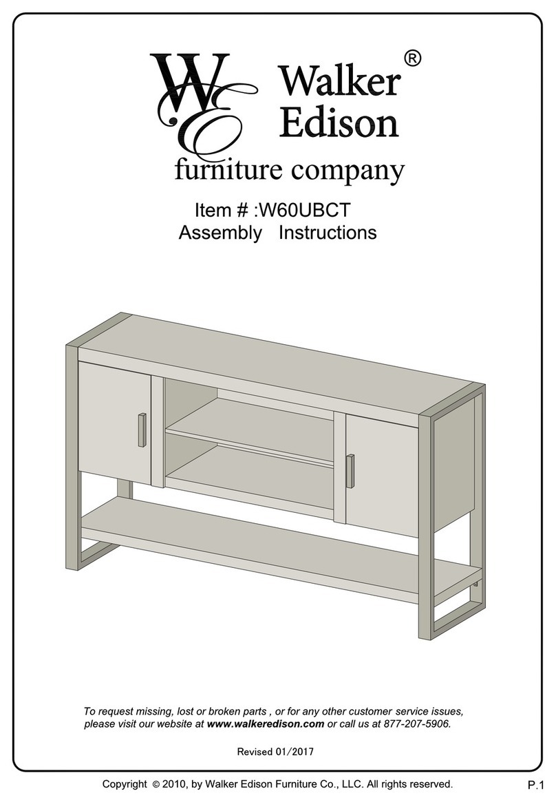 Walker Edison W60UBCT User manual