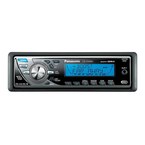 Panasonic CQC5405U - AUTO RADIO/CD DECK-MULTI LANG User manual
