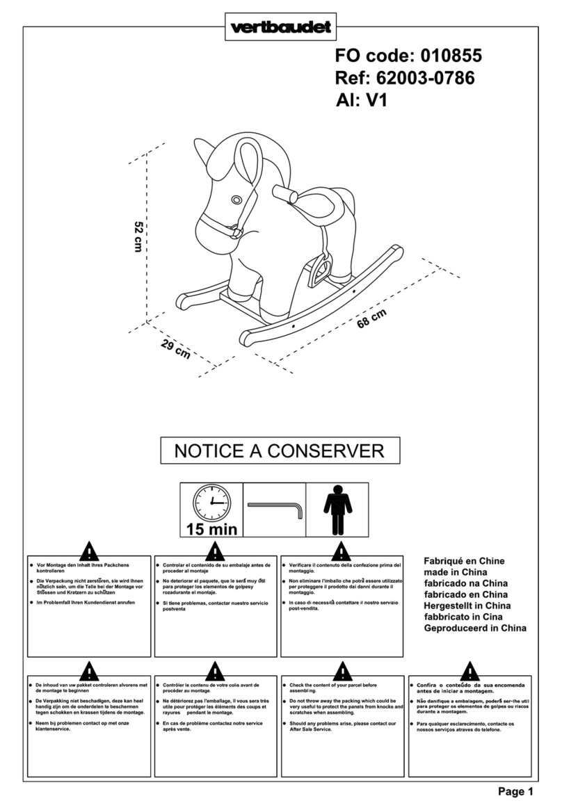 VERTBAUDET Sirius 010855 Assembly instructions
