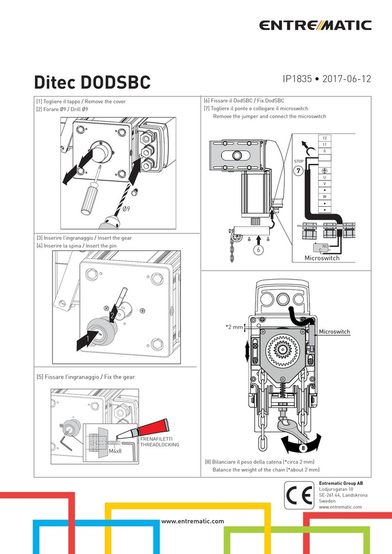 Entrematic Ditec DODSBC User manual