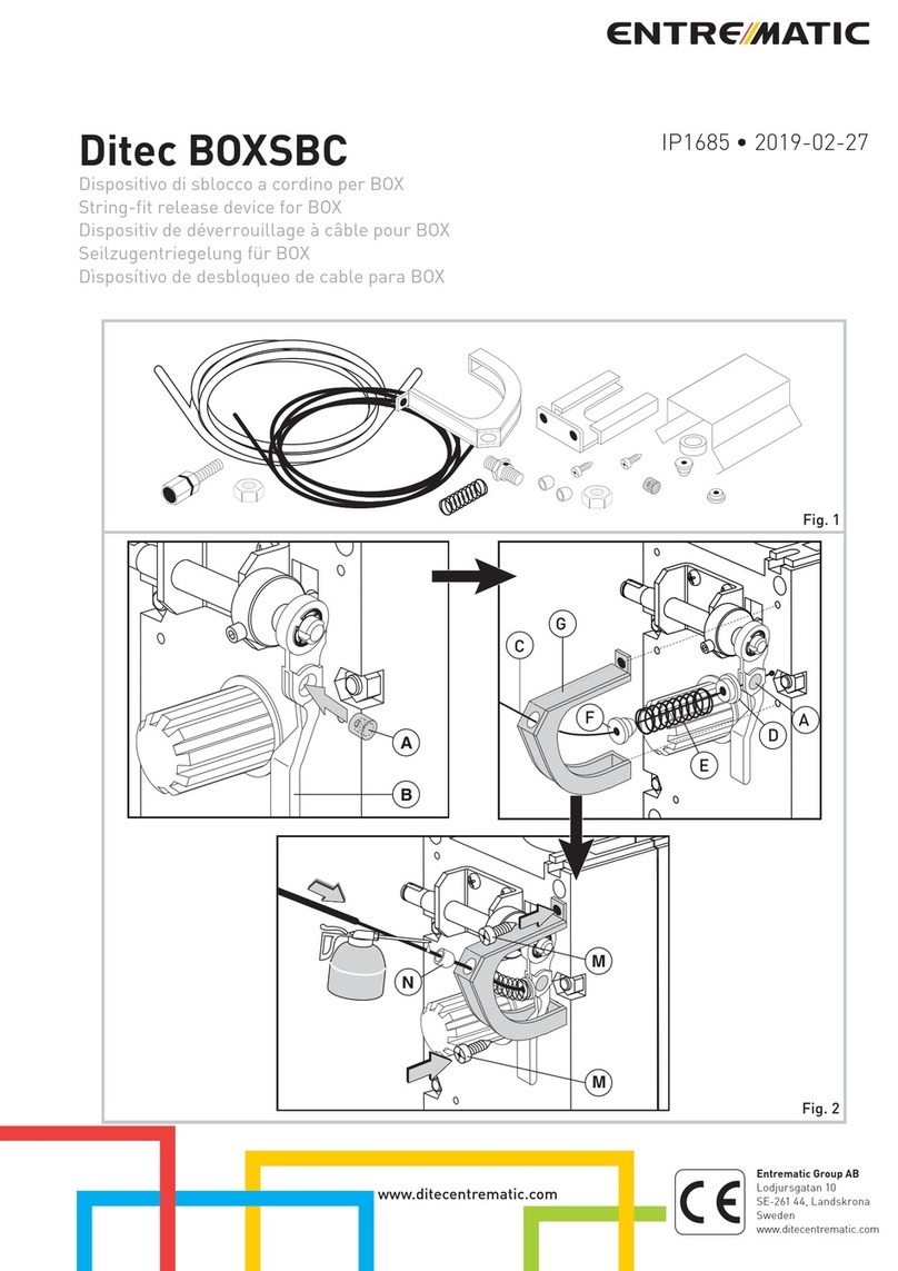 Entrematic Ditec BOXSBC User manual