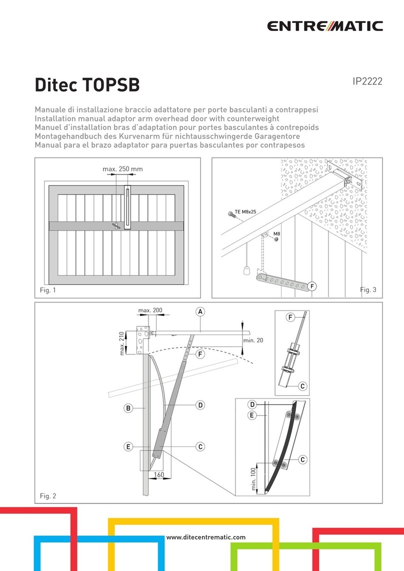 Entrematic Ditec TOPSB User manual