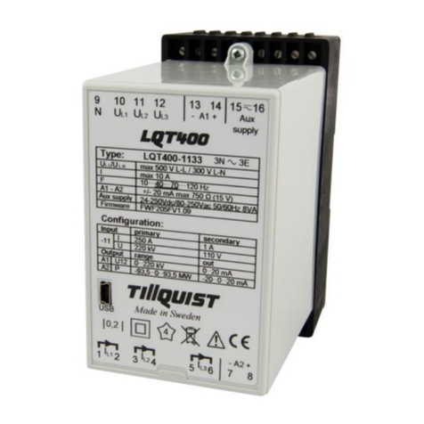 TILLQUIST LQT400 User manual