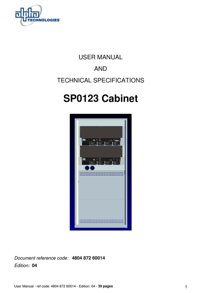Alpha Technologies SP0123 User manual and technical specifications